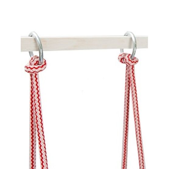 Lesena gugalnica z blazino - naravna