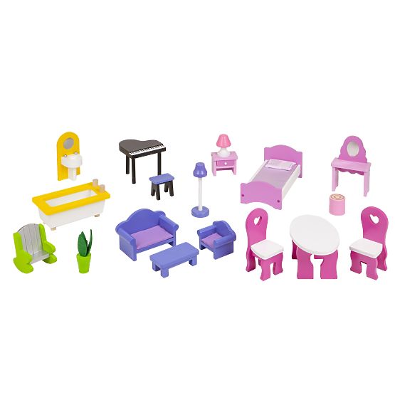 Lesena hiška za lutke Lilly