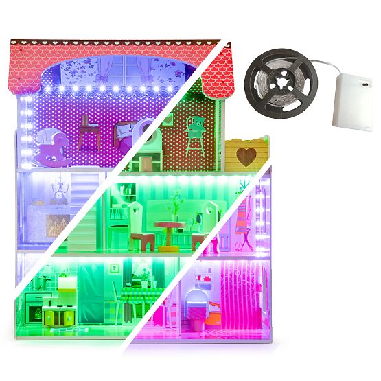 Lesena hiška za lutke Madison