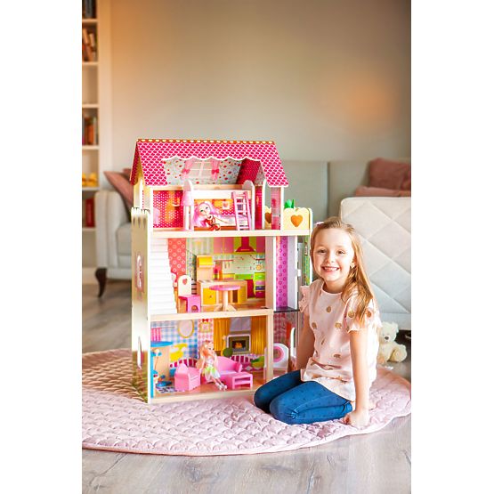 Lesena hiška za punčke Ruby