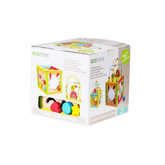 Lesena izobraževalna igrača z labirintom