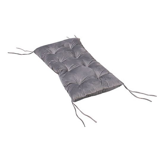 Lesena Montessori gugalnica s sivim vzglavnikom - 100 cm