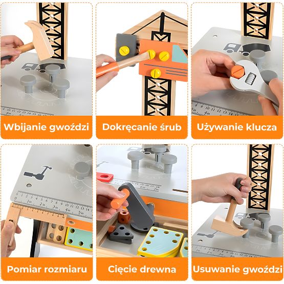 Lesena otroška delovna miza ECOTOYS