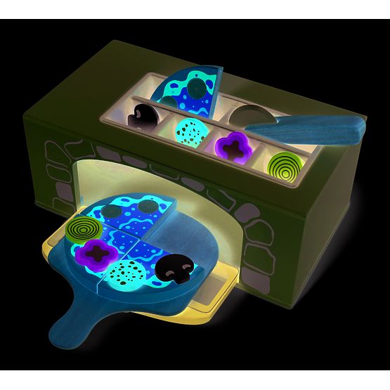 Lesena pečica za pico z dodatki