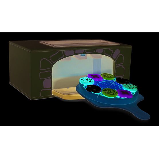 Lesena pečica za pico z dodatki