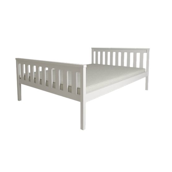 Lesena postelja Aga 200 x 90 cm - bela