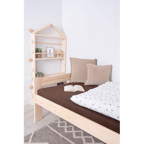 Lesena postelja Mel 200x90 - naravna