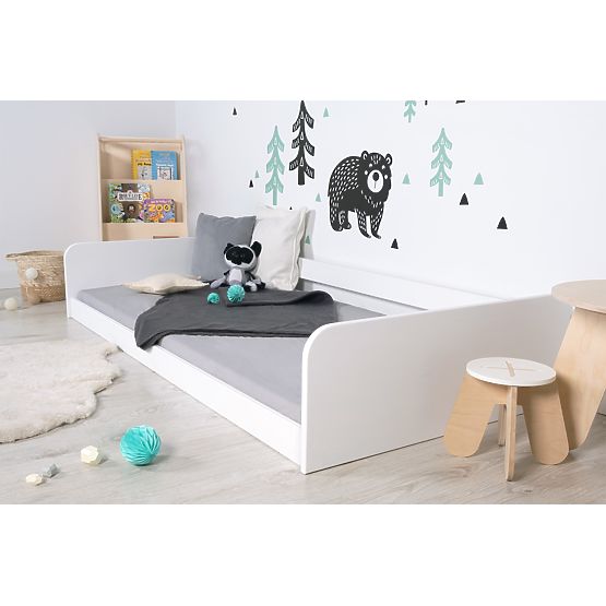 Montessori lesena postelja Sia - bela