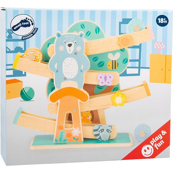 Lesena steza Small Foot v pastelnih barvah