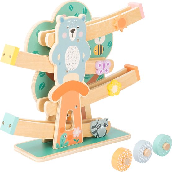 Lesena steza Small Foot v pastelnih barvah