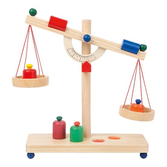 Lesena vzvodna tehtnica Small Foot