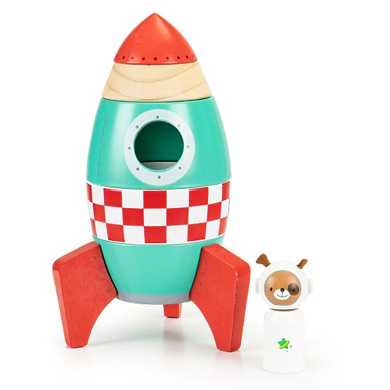 Lesena zložljiva raketa EcoToys