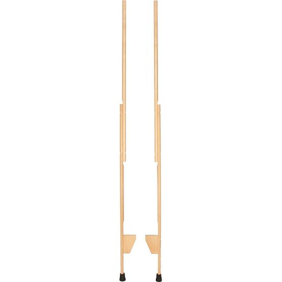 Lesene hodulje z nastavljivo višino, 177 cm