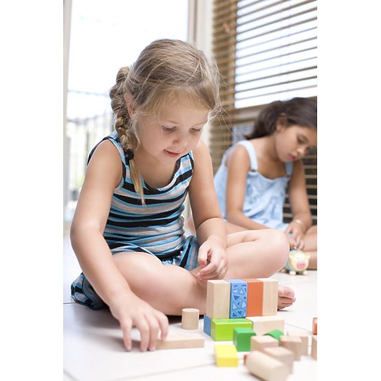 Lesene kocke Ecotoys - 100 kos