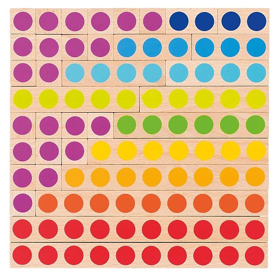 Lesene kocke za učenje štetja Goki