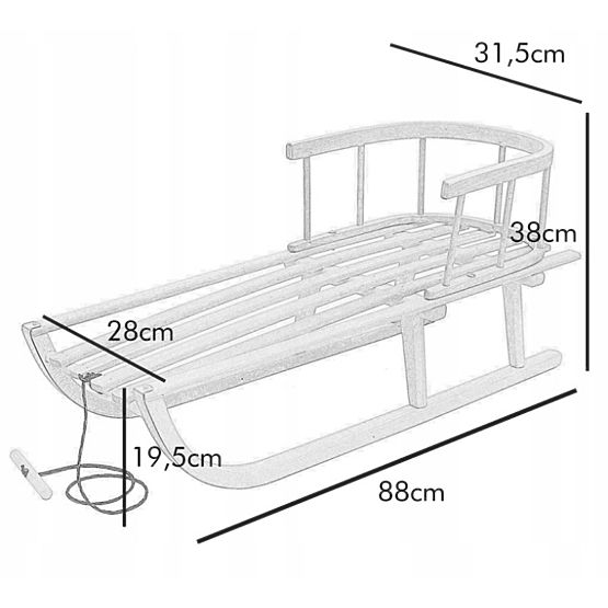 Lesene sani s podlogo - roza
