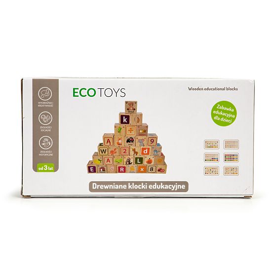 Leseni bloki - črke, številke in slike