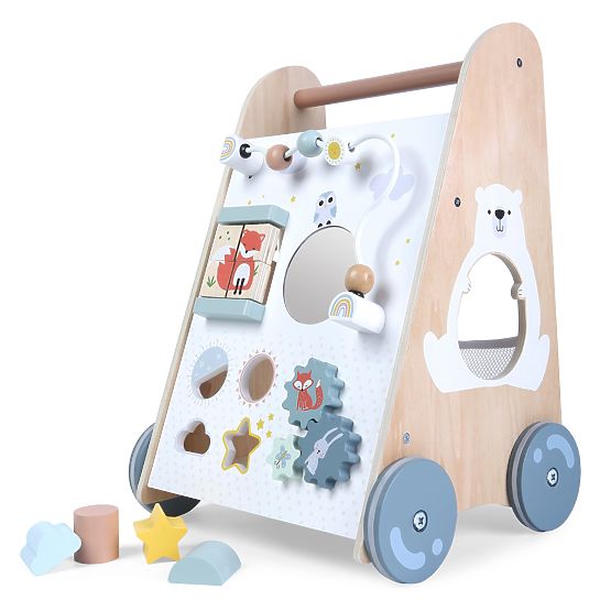 Leseni hojce za otroke s premičnimi elementi ECOTOYS