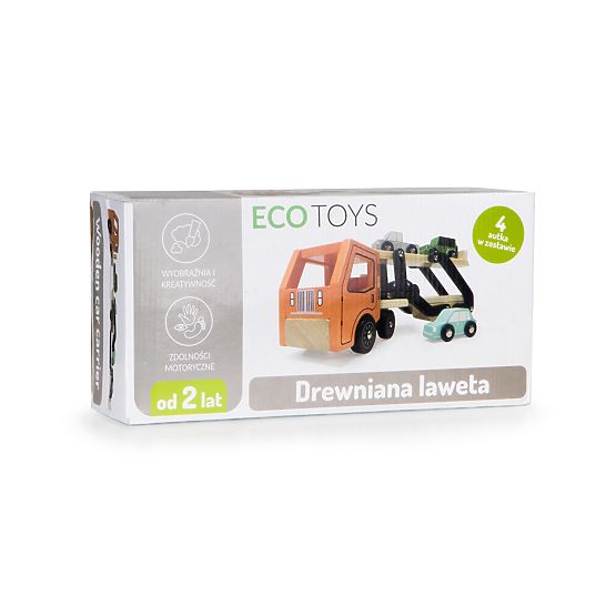 Leseni kamion za smeti EcoToys
