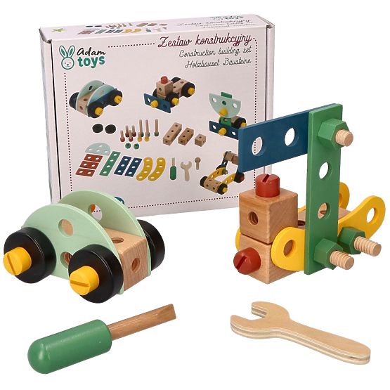 Leseni konstrukcijski set 40 elementov