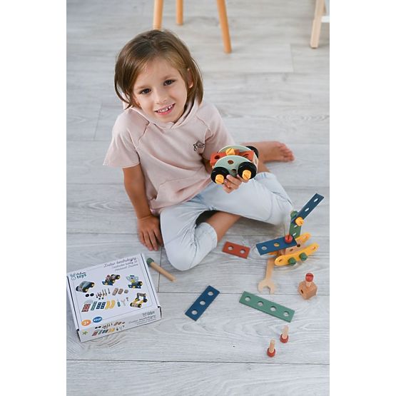 Leseni konstrukcijski set 40 elementov