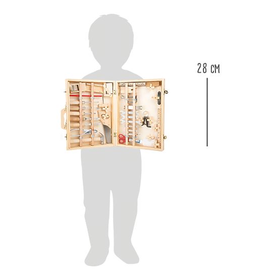 Leseni kovček za orodje Small Foot Deluxe