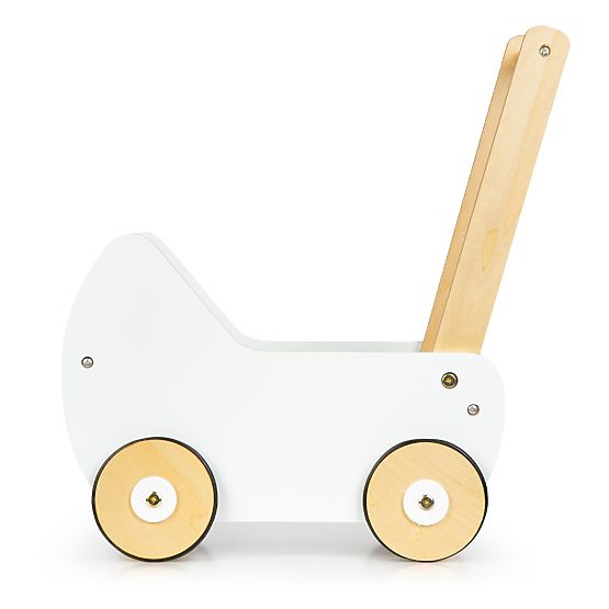 Leseni voziček za punčke hodulja ECOTOYS