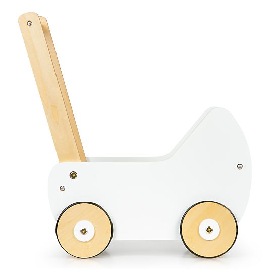 Leseni voziček za punčke hodulja ECOTOYS