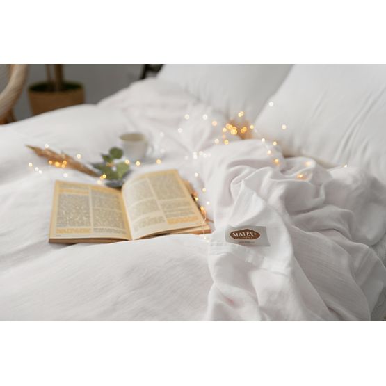 Listi iz muslina 140x200 cm + 70x90 cm beli