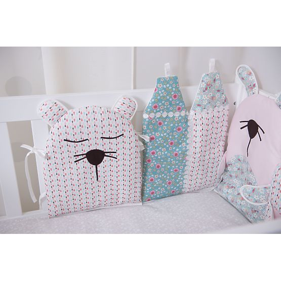 Mantinel do postýlky - růžový