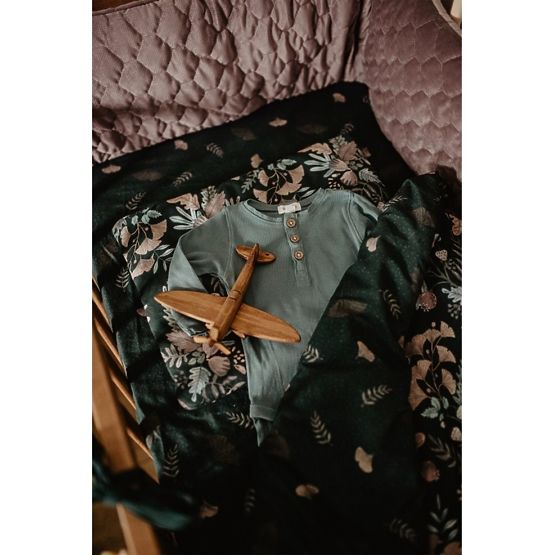 Mantinel za posteljico Secret Garden - vijolična