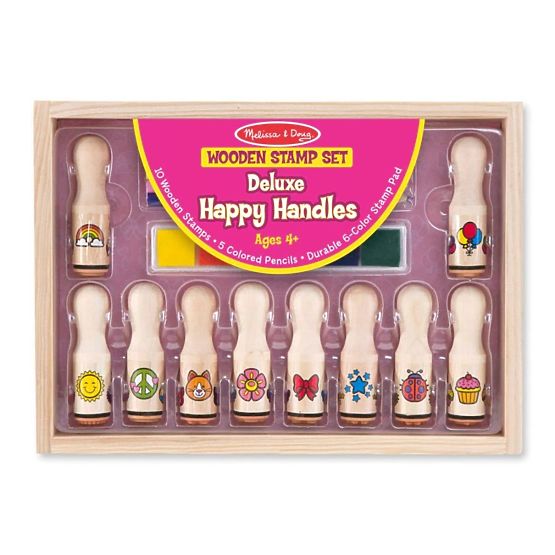 Melissa & Doug - leseni žigi v škatli