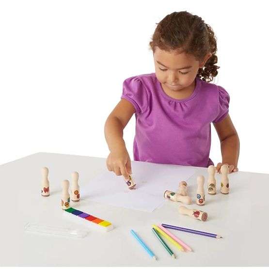 Melissa & Doug - leseni žigi v škatli