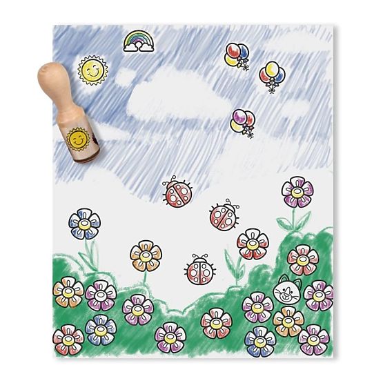 Melissa & Doug - leseni žigi v škatli