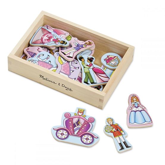 Melissa & Doug - magneti za hladilnik Princess 20kos