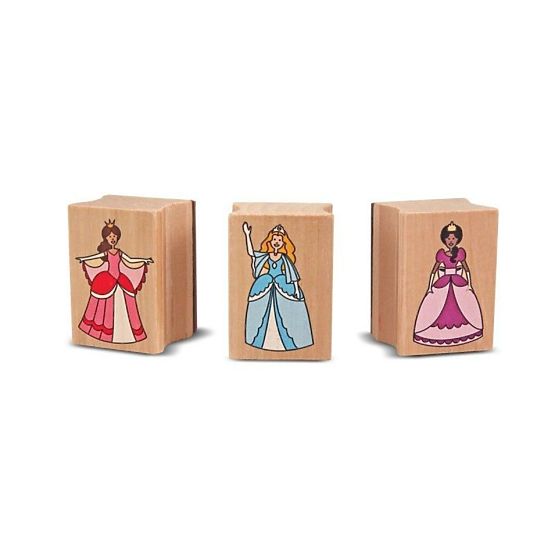 Melissa & Doug - Set lesenih znamk Princess