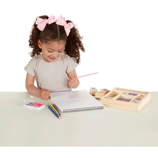 Melissa & Doug - Set lesenih znamk Princess