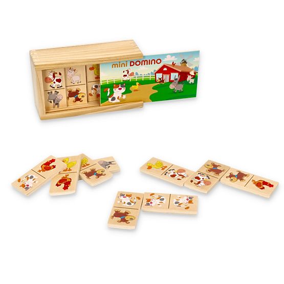 Mini Domino v škatlici - Živali