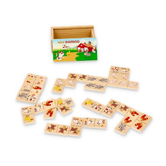 Mini Domino v škatlici - Živali