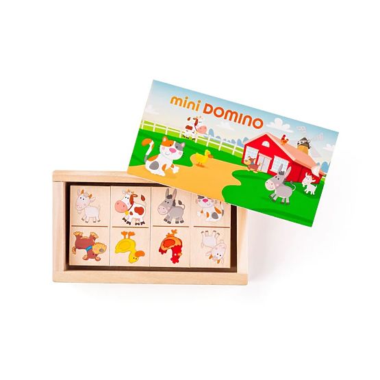 Mini Domino v škatlici - Živali