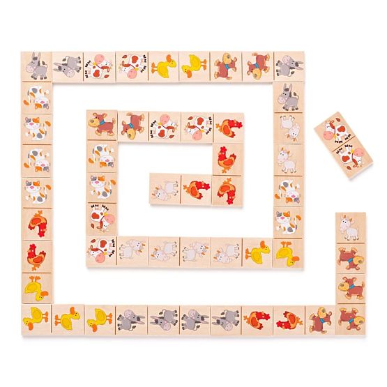 Mini Domino v škatlici - Živali