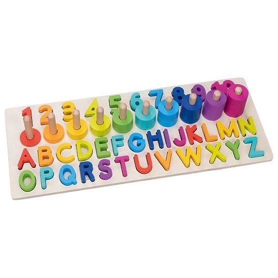 Montessori alfanumerična sestavljanka, črke in številke