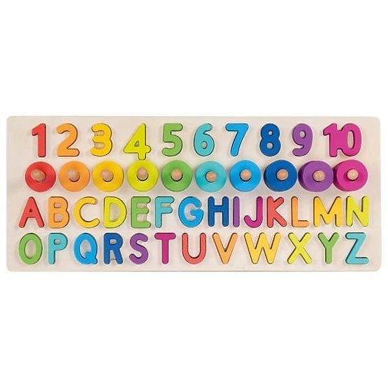 Montessori alfanumerična sestavljanka, črke in številke