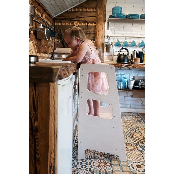 Montessori učni stolp Hugo MAXI 90 - naravni