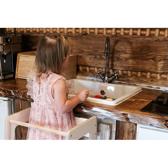 Montessori učni stolp Nora - bela