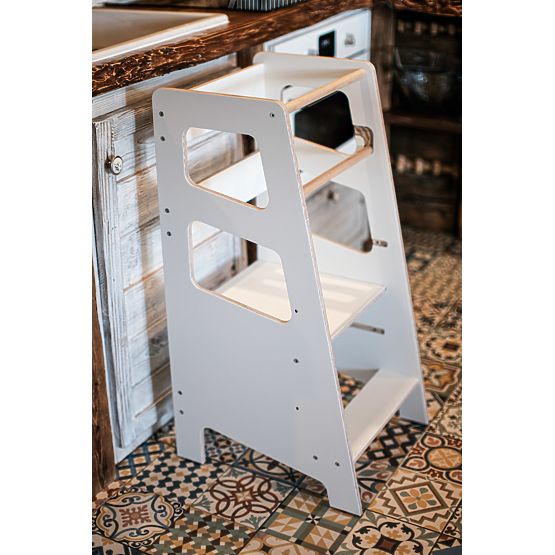 Montessori učni stolp Nora - bela