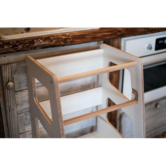 Montessori učni stolp Nora - bela