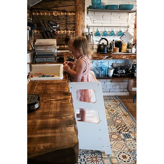 Montessori učni stolp Nora - bela