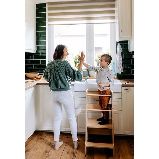 Montessori učni stolp Luna - bela