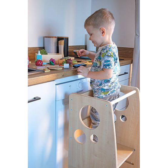 Montessori učni stolp Prstani dekor Woody